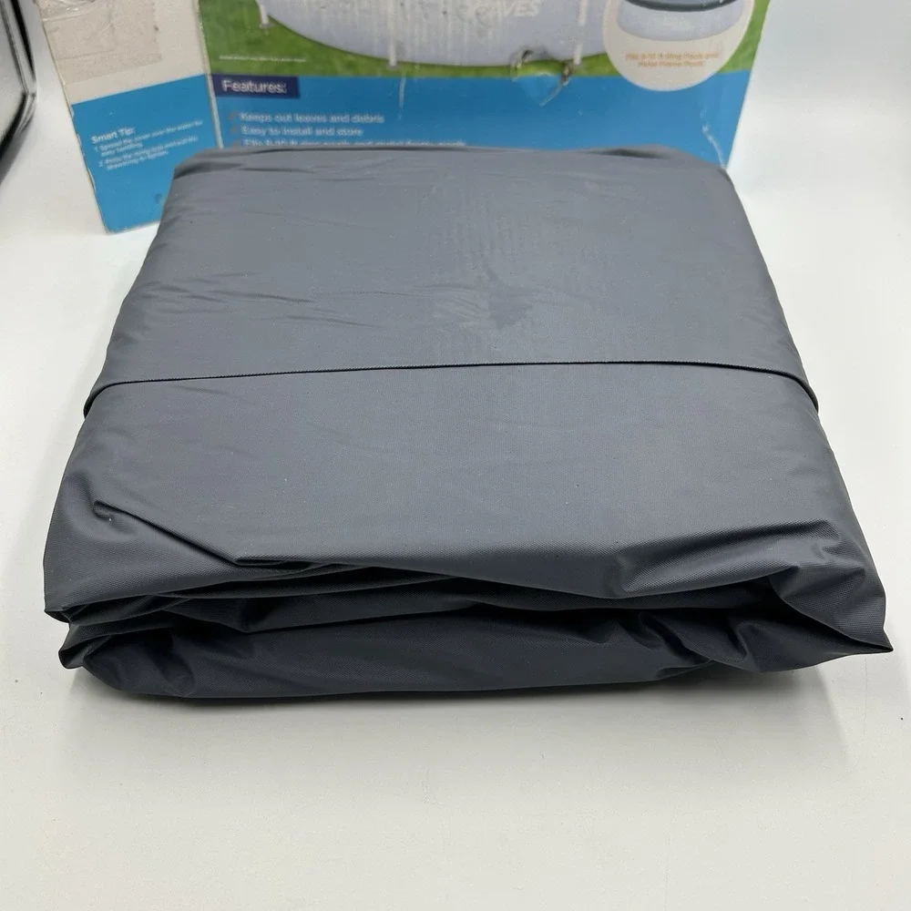 Summer Waves 8-10 FT Pool Cover (Fits‎ Both Ring And Metal Frame) New Open Box
